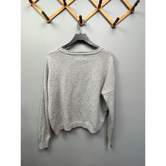 Ruby Moon Sweater Womens XS wool blend JOY pullover cropped Wreath - Picture 2 of 4